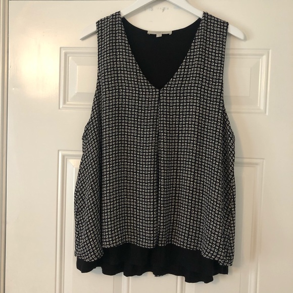 LOFT Tops - Loft black/ white XL top